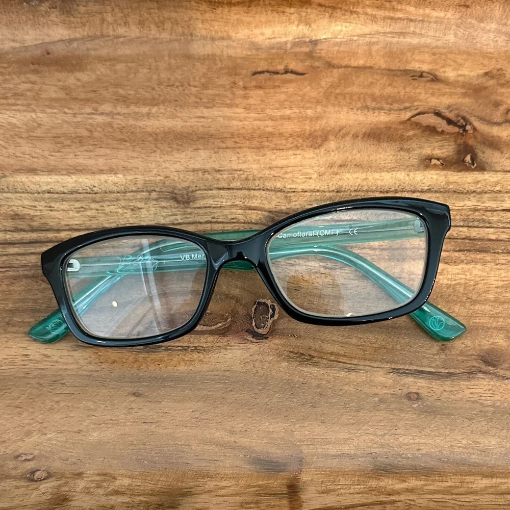 Vera Bradley Camofloral Meryl Turquoise/Black‎ Reading Glasses